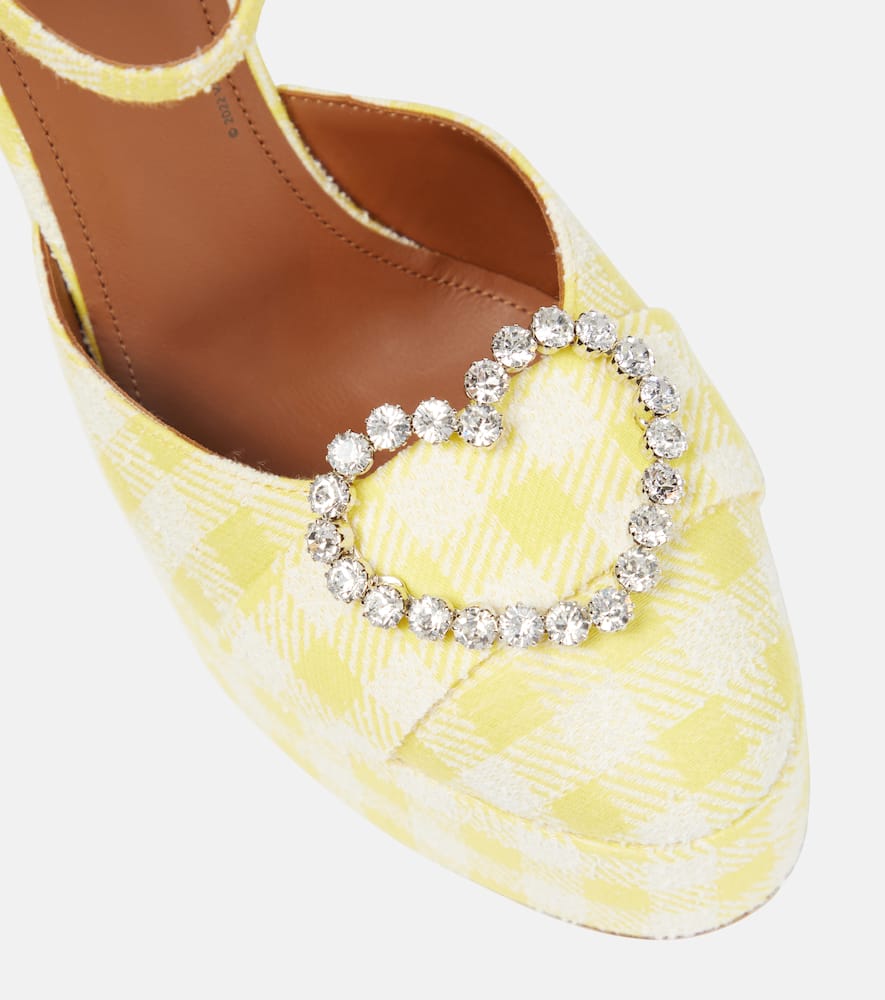 Malone Souliers Camille 130 embellished platform pumps