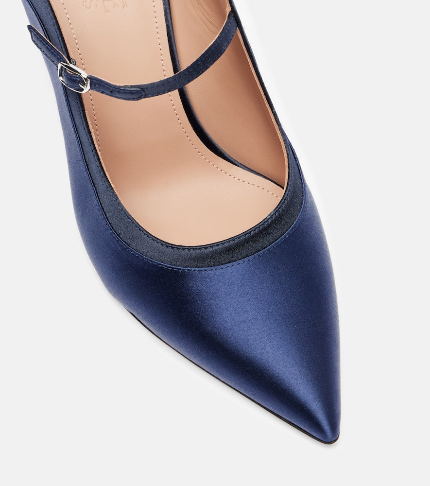 Malone Souliers Delphi 70 satin pumps