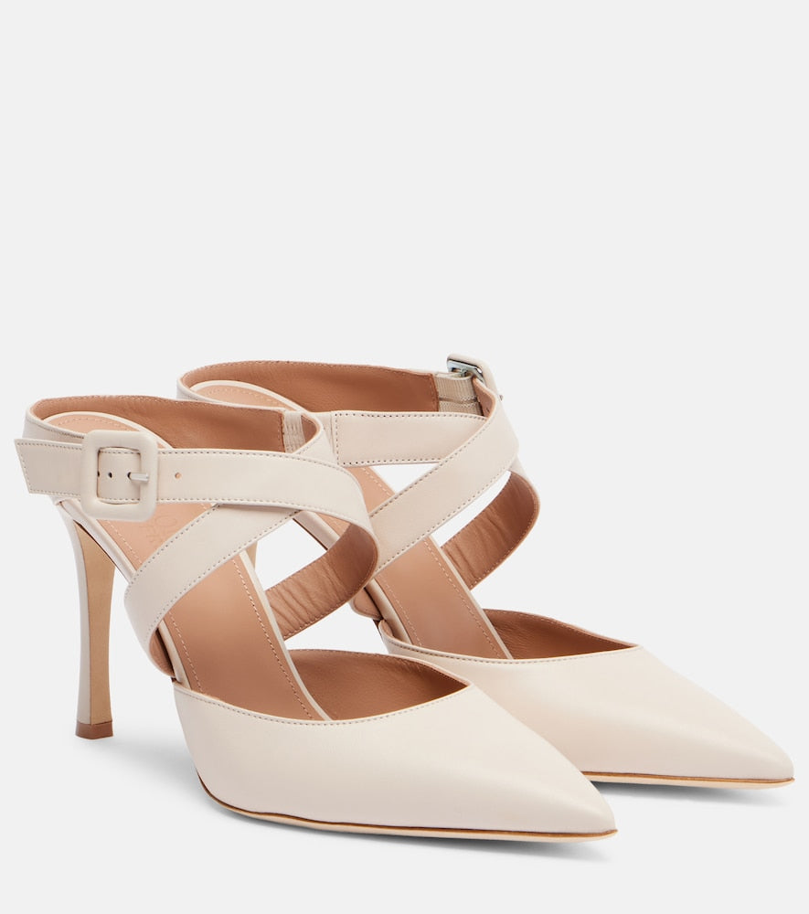 Malone Souliers Evelyn 90 leather mules