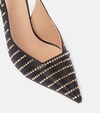 Malone Souliers Jazz 90 embellished satin pumps