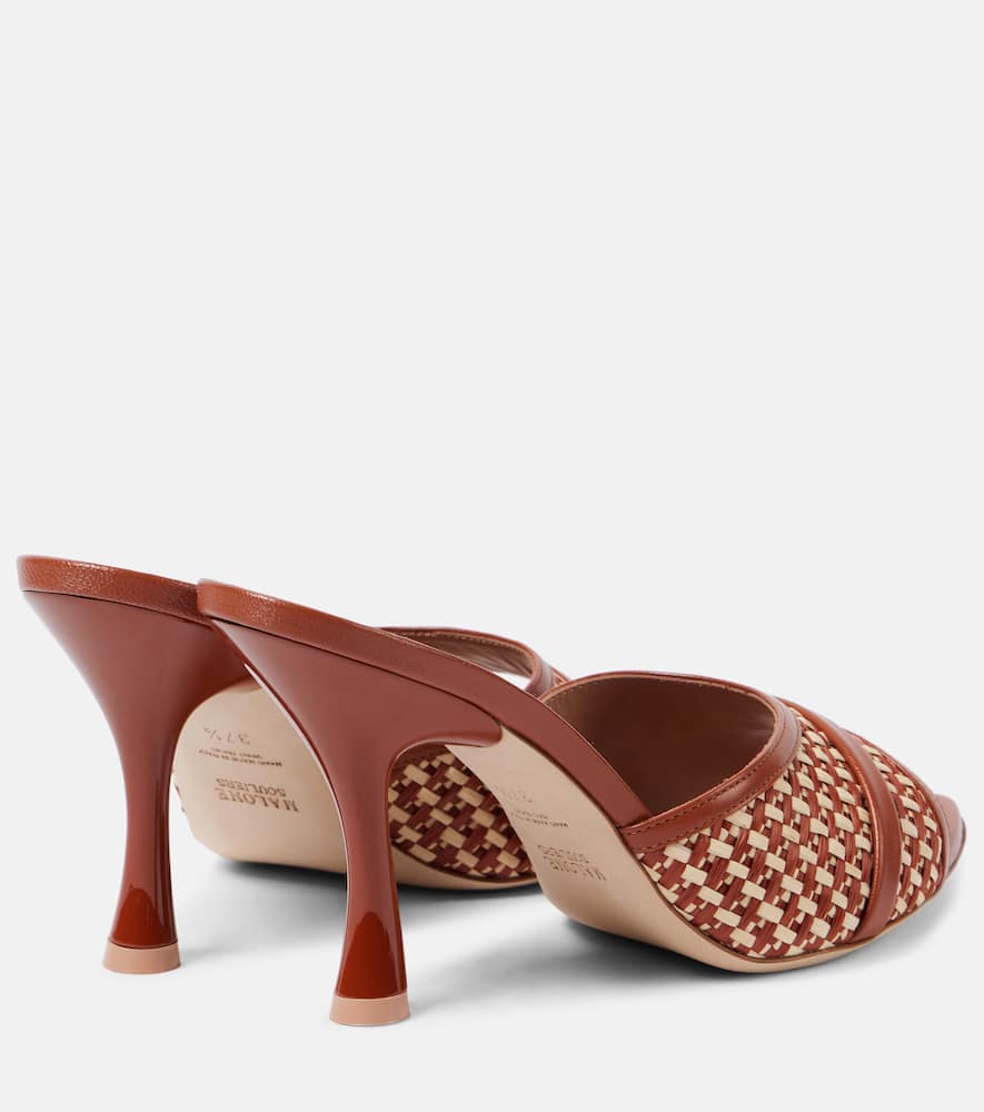 Malone Souliers Julia 90 raffia mules