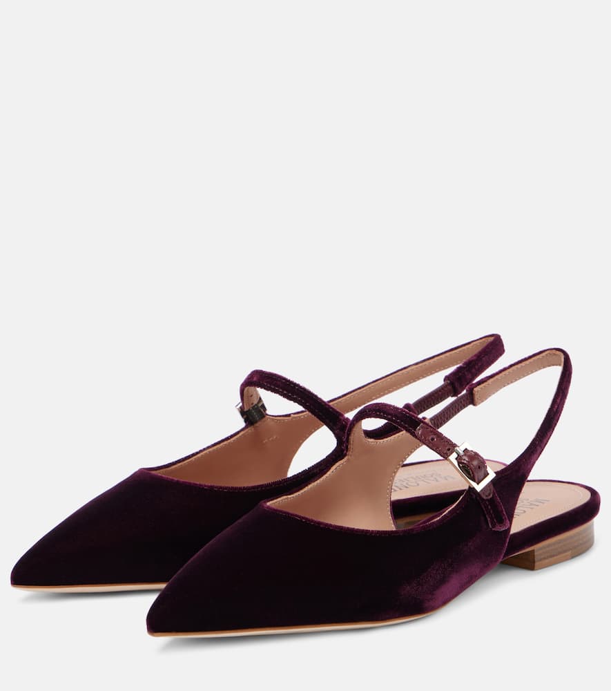 Malone Souliers Karla velvet slingback flats