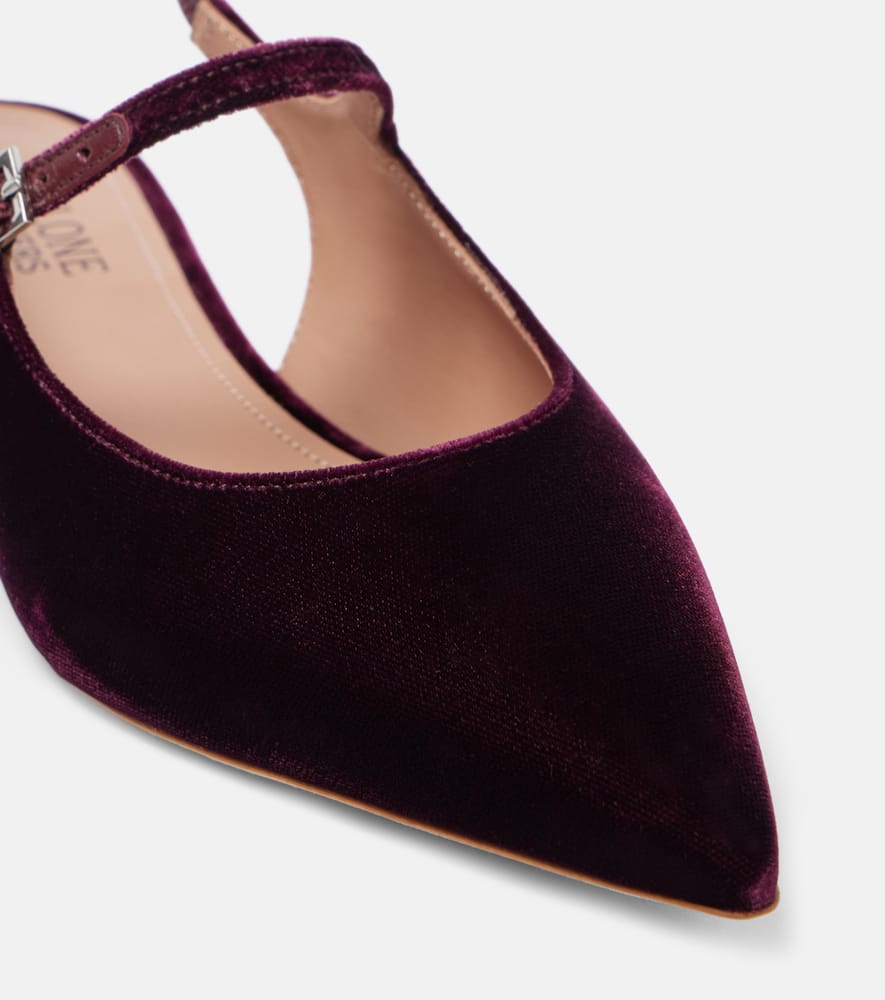 Malone Souliers Karla velvet slingback flats