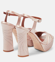 Malone Souliers Keaton embellished satin sandals