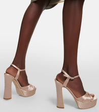 Malone Souliers Keaton embellished satin sandals