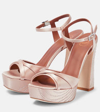 Malone Souliers Keaton embellished satin sandals