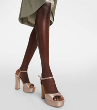 Malone Souliers Keaton embellished satin sandals