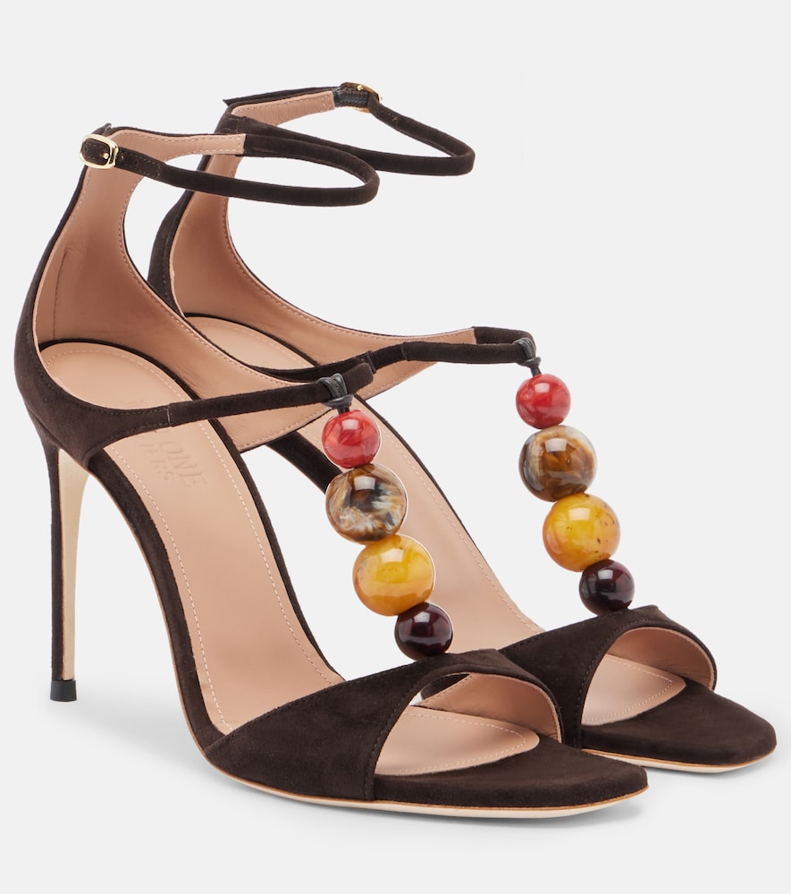 Malone Souliers Lena beaded suede sandals