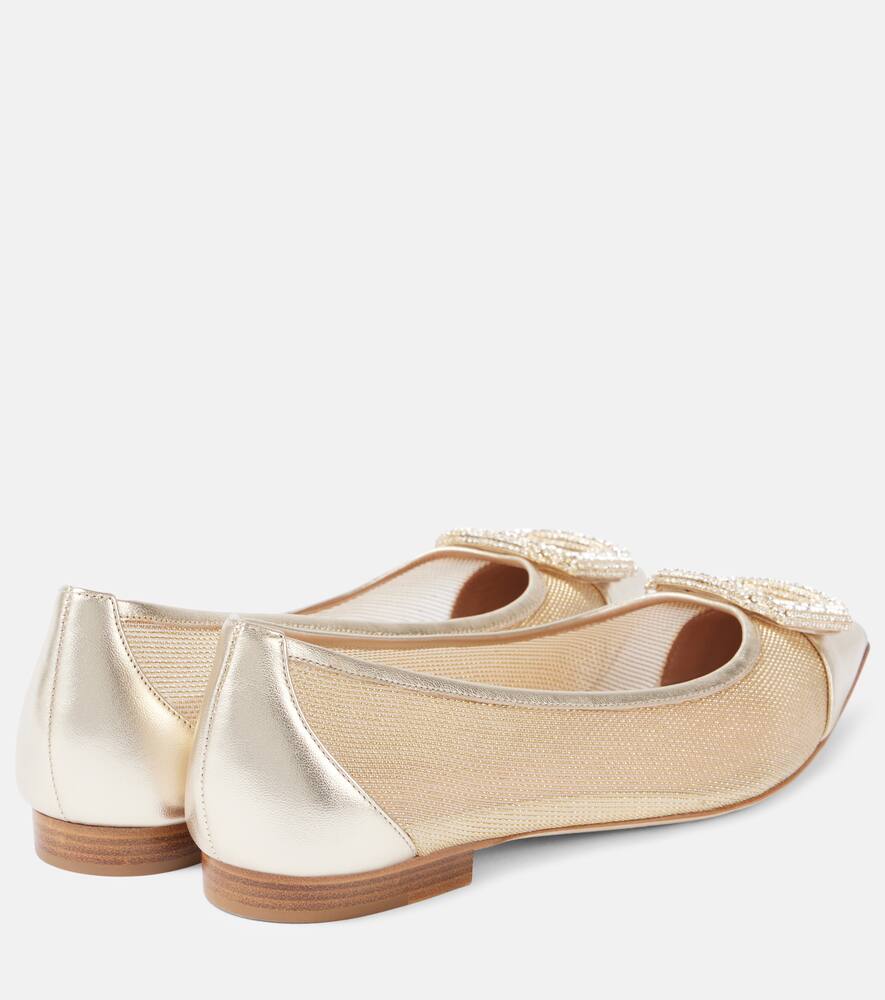 Malone Souliers Lina crystal-embellished ballet flats