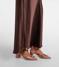 Malone Souliers Marilu 45 satin slingback pumps