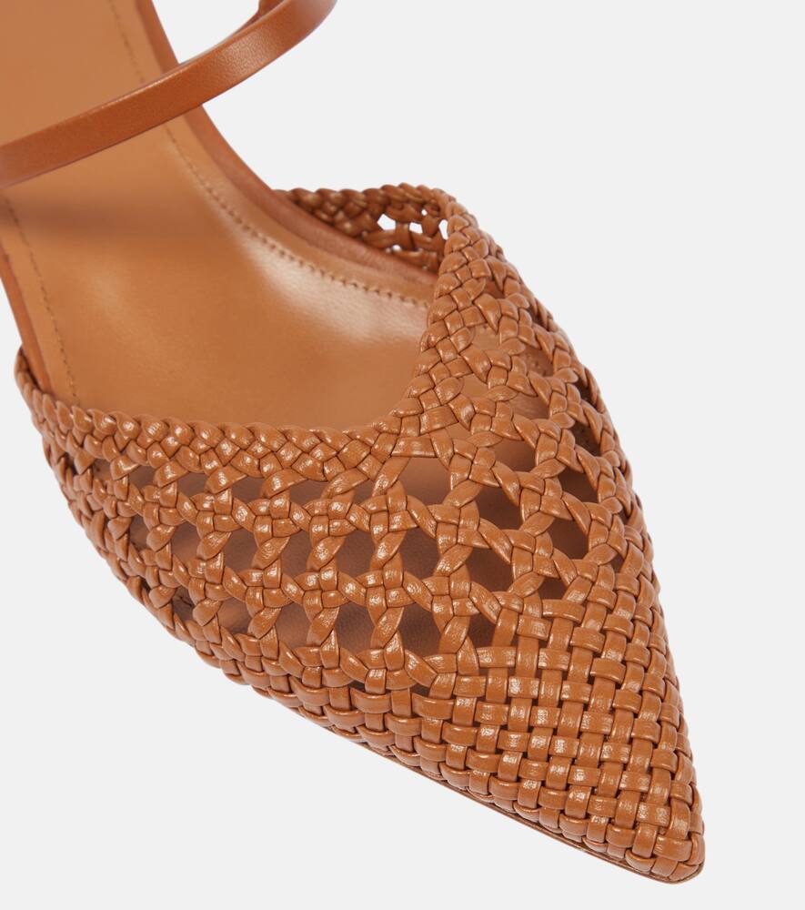 Malone Souliers Marla faux leather and leather flats