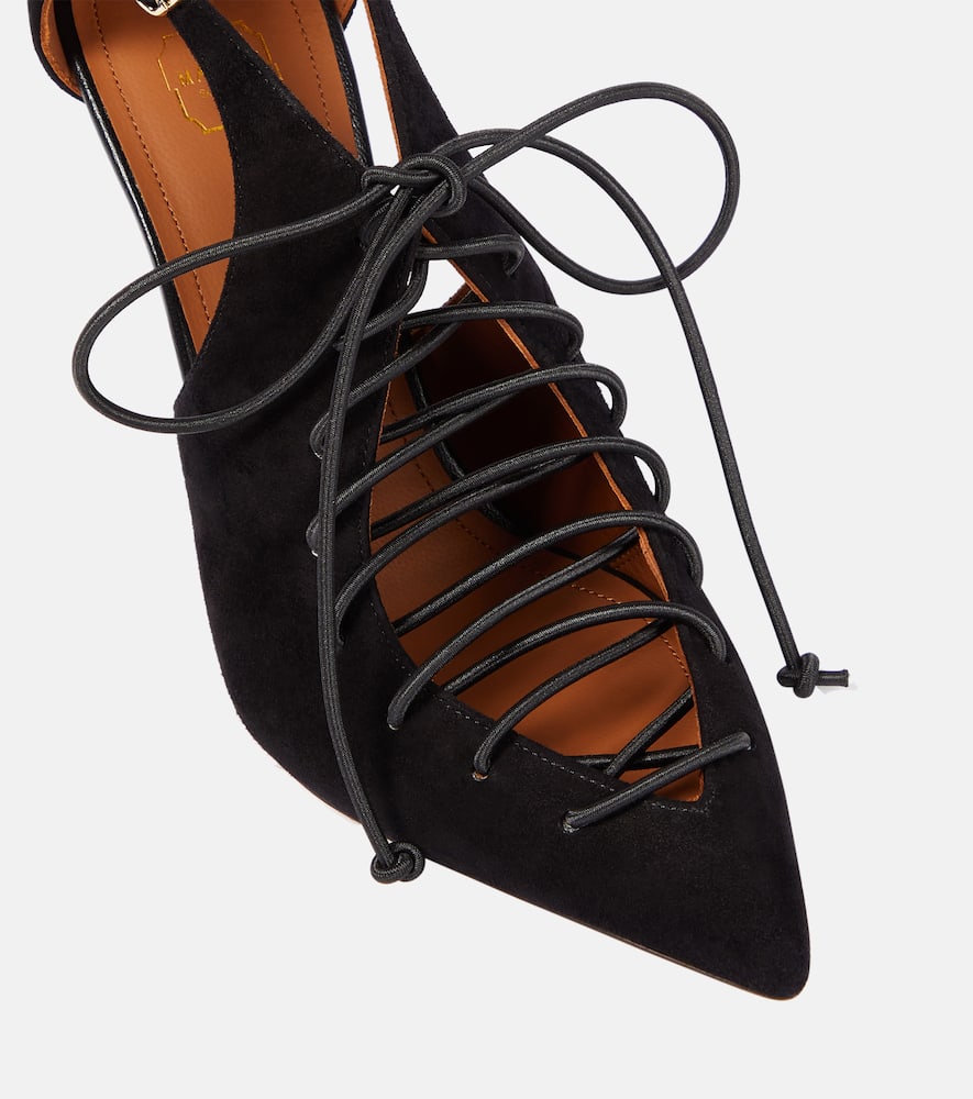 Malone Souliers Montana 100 suede pumps