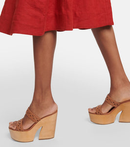 Malone Souliers Pamela leather platform sandals
