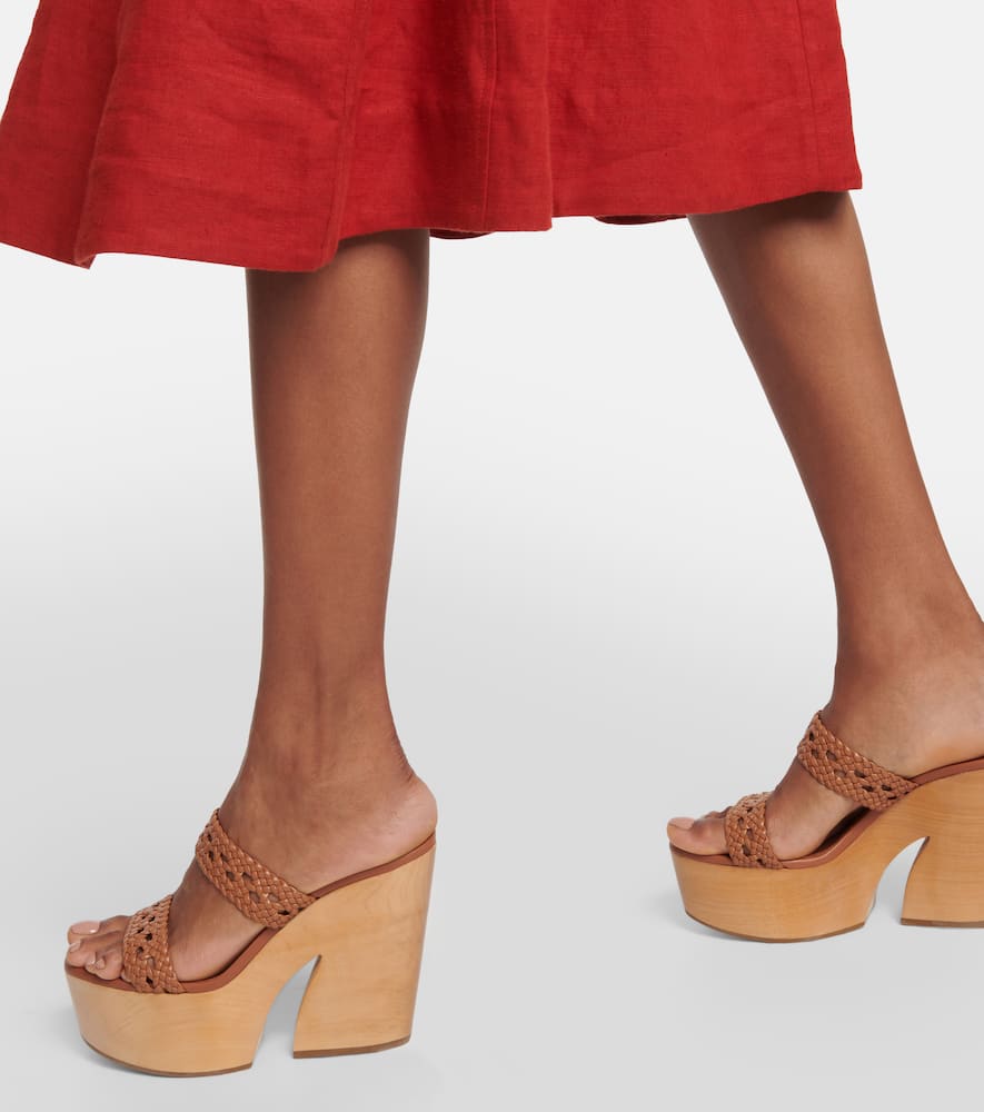 Malone Souliers Pamela leather platform sandals