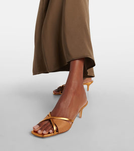Malone Souliers Penn 45 leather-trimmed mules