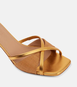 Malone Souliers Penn 45 leather-trimmed mules