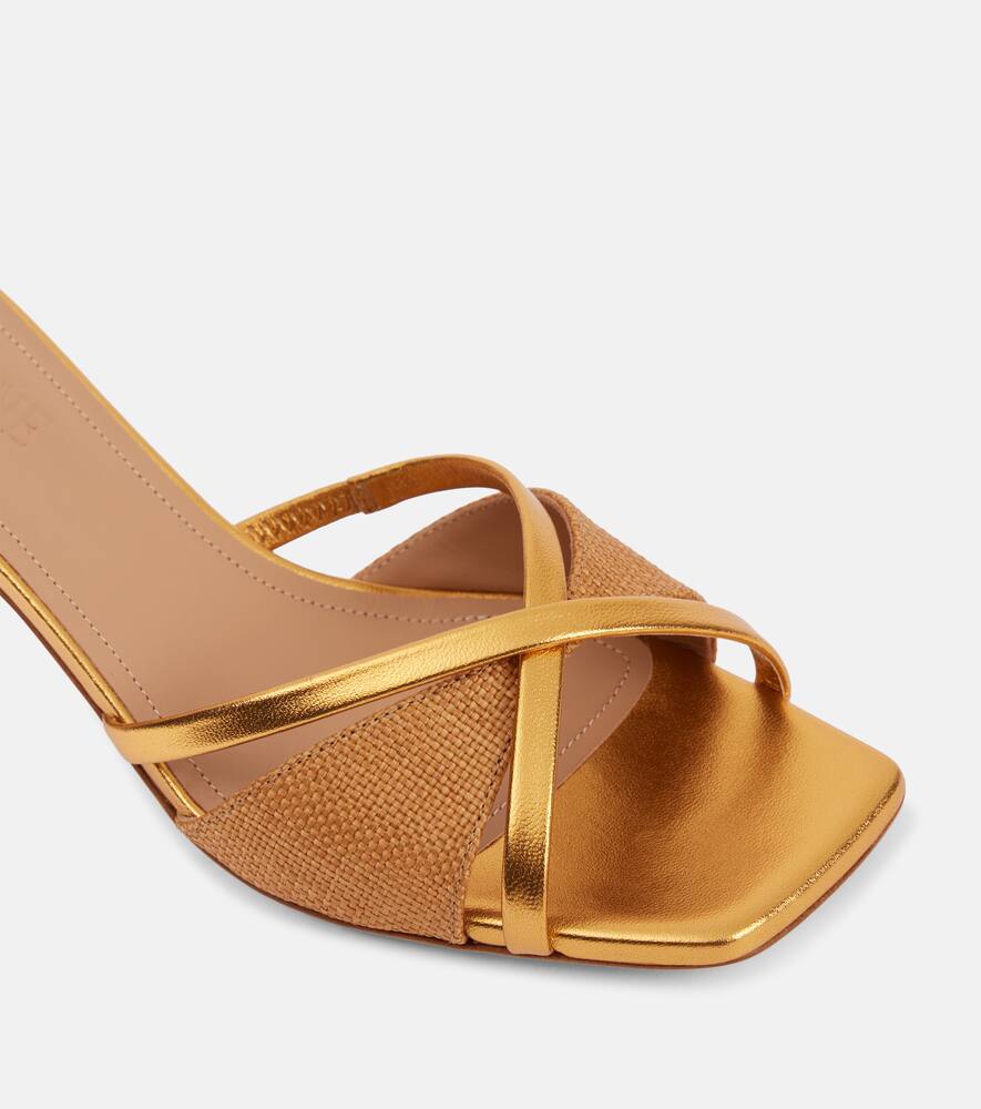 Malone Souliers Penn 45 leather-trimmed mules