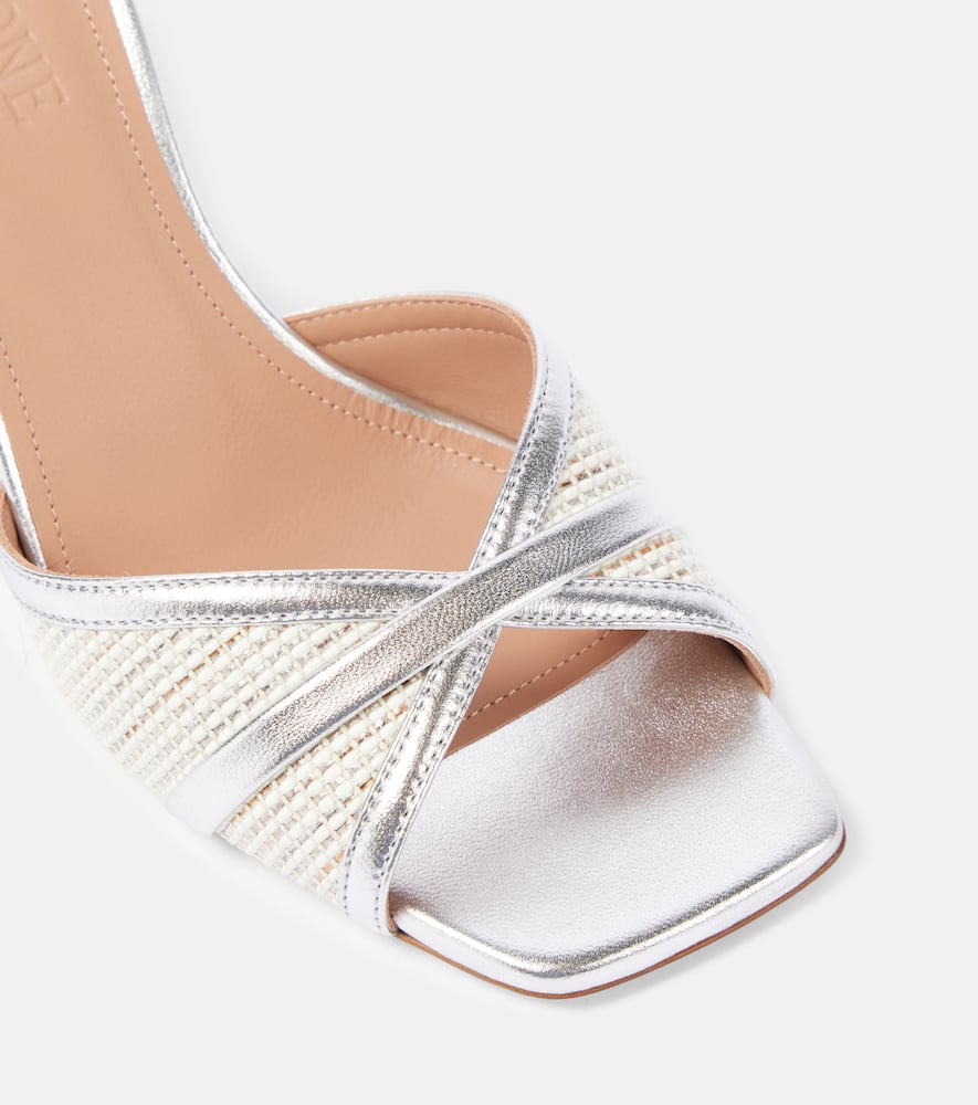 Malone Souliers Perla 70 raffia sandals