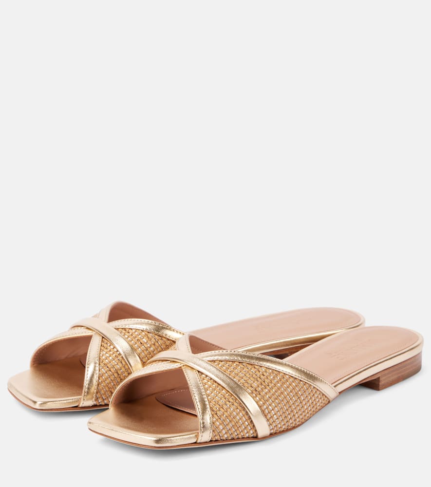 Malone Souliers Perla raffia sandals