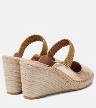 Malone Souliers Siena 70 leather espadrille wedges