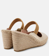 Malone Souliers Siena 70 leather espadrille wedges
