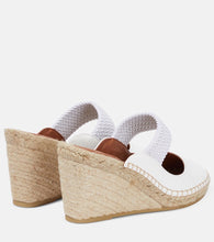 Malone Souliers Siena 70 leather espadrille wedges