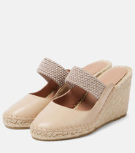 Malone Souliers Siena 70 leather espadrille wedges