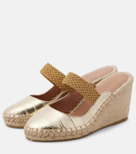 Malone Souliers Siena 70 leather espadrille wedges