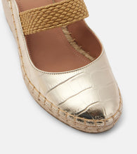 Malone Souliers Siena 70 leather espadrille wedges