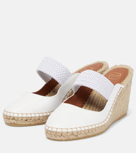 Malone Souliers Siena 70 leather espadrille wedges
