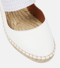 Malone Souliers Siena 70 leather espadrille wedges
