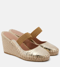 Malone Souliers Siena 70 leather espadrille wedges