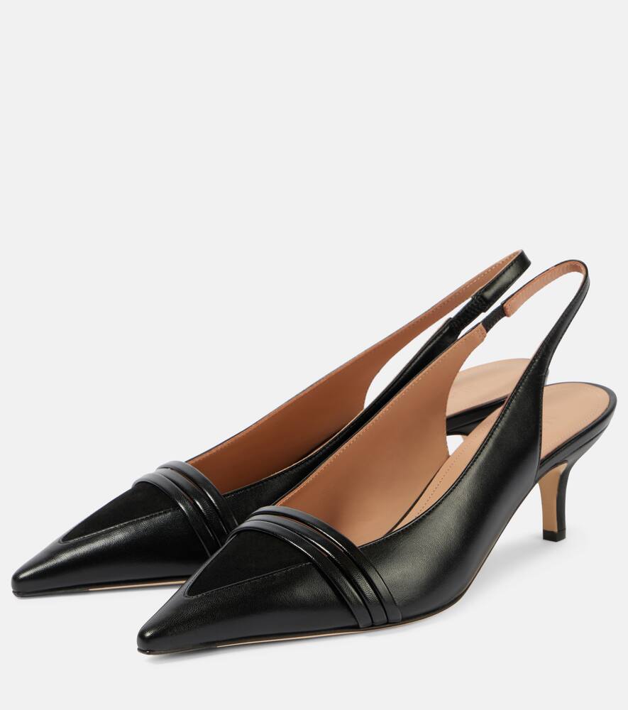 Malone Souliers Tanner 45 leather slingback pumps