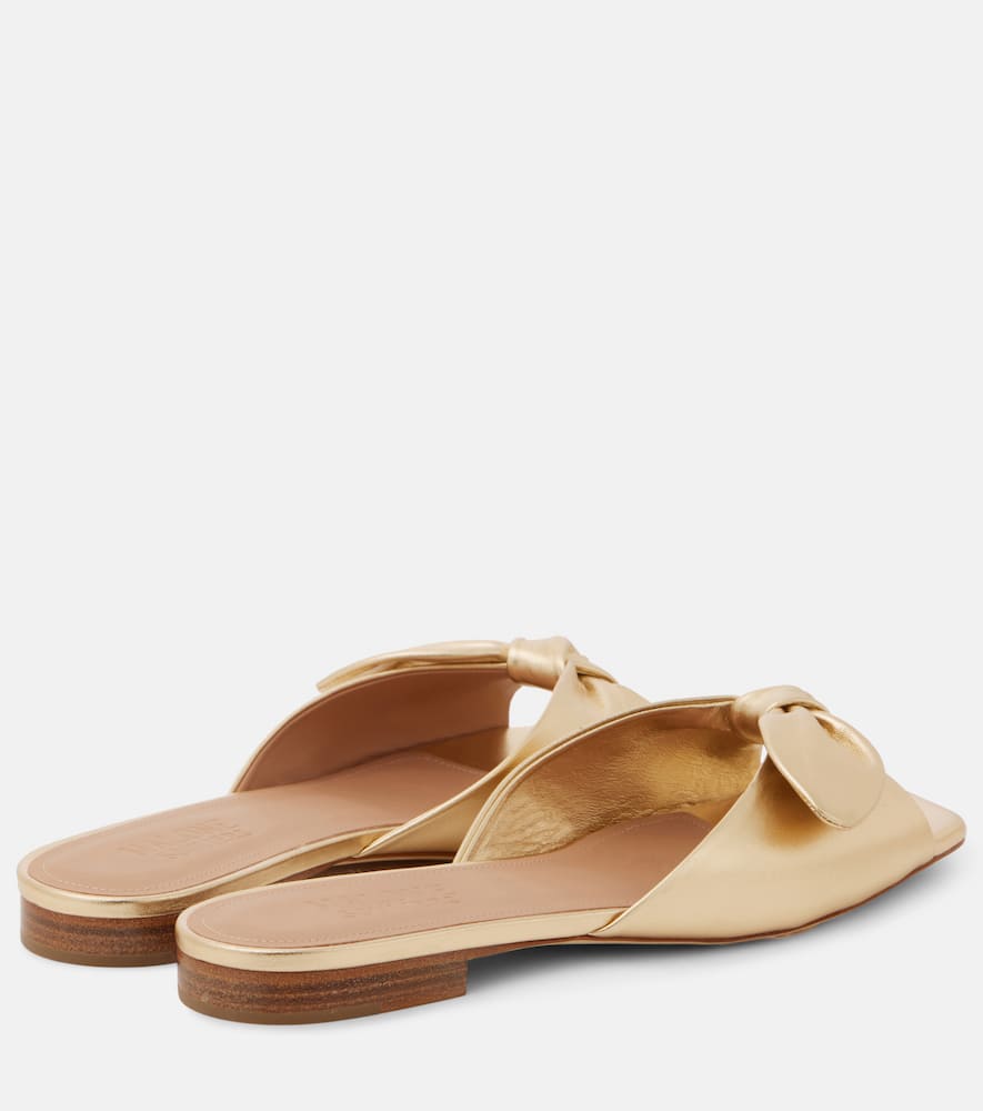 Malone Souliers Vargas 10 metallic leather mules