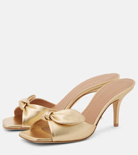 Malone Souliers Vargas 70 metallic leather mules