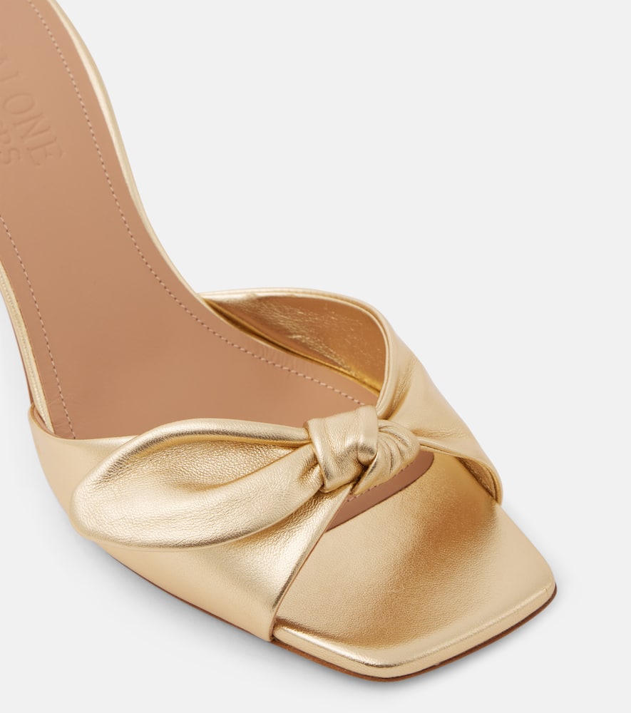 Malone Souliers Vargas 70 metallic leather mules