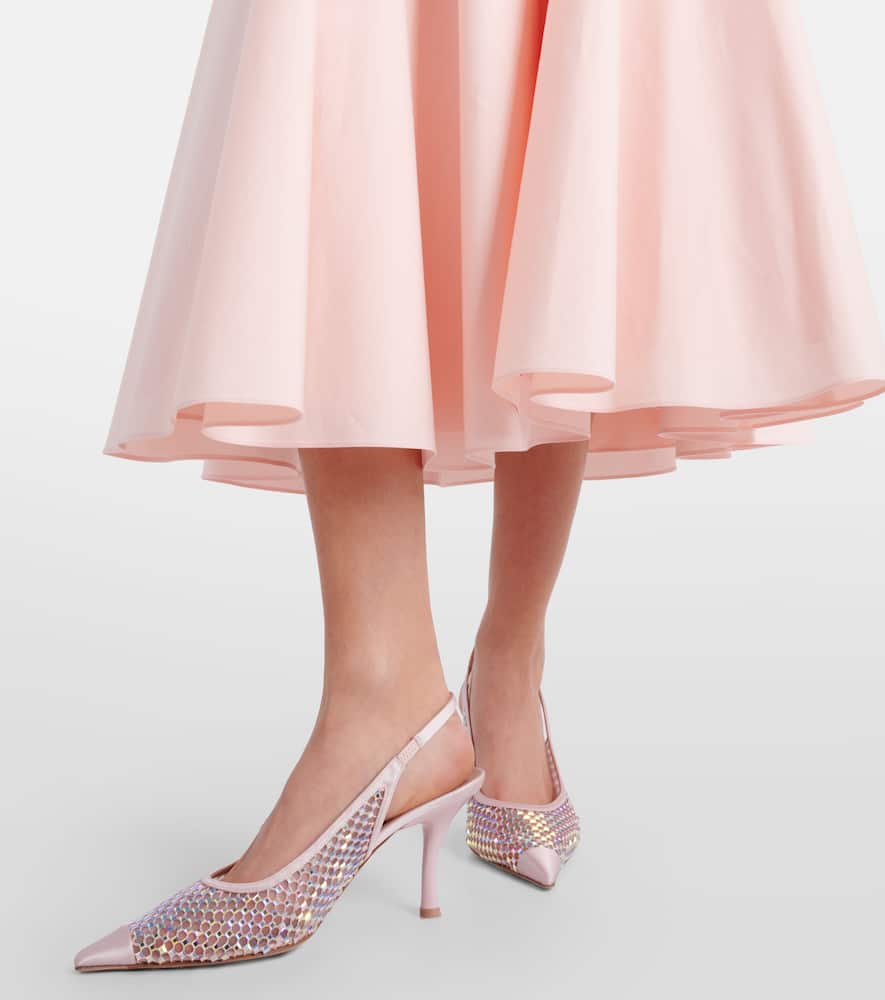 Malone Souliers Vesper 70 embellished slingback pumps