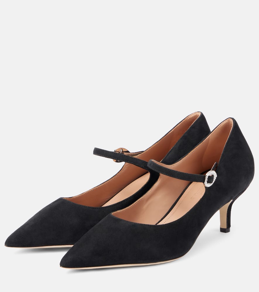 Malone Souliers x Tabitha Simmons Kate 45 suede pumps