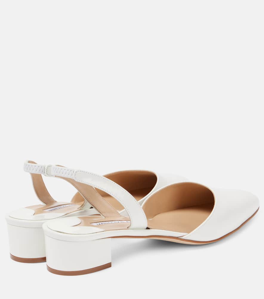 Manolo Blahnik Aapro 30 leather slingback pumps