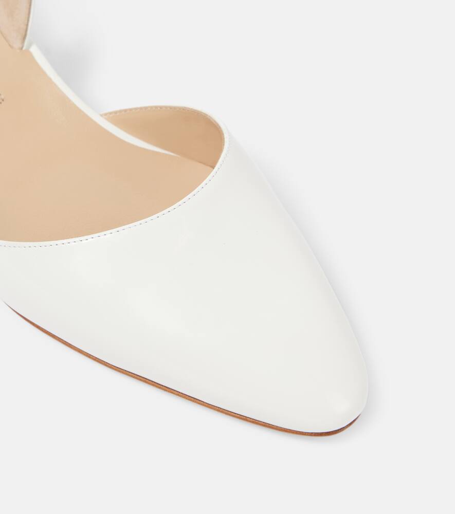 Manolo Blahnik Aapro 30 leather slingback pumps