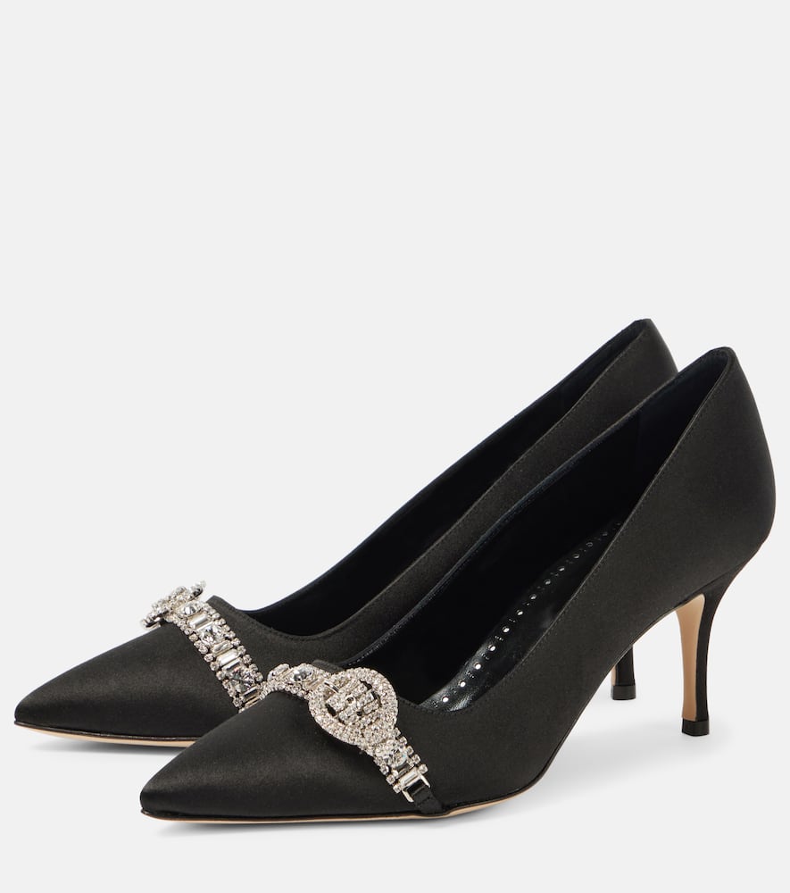 Manolo Blahnik Asa 70 satin pumps