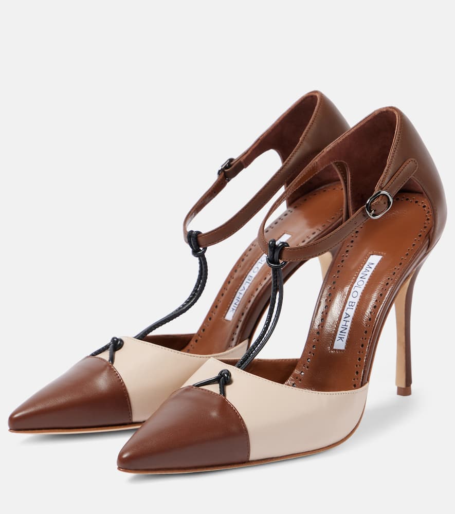 Manolo Blahnik Assala leather pumps