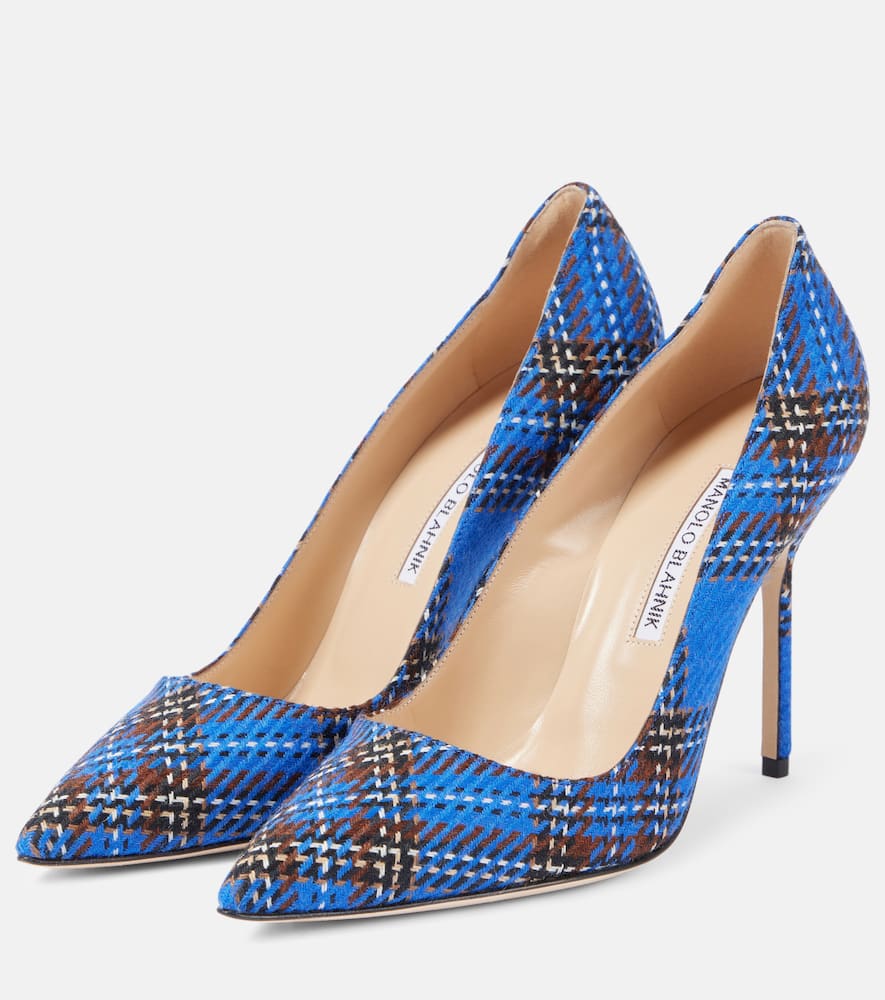 Manolo Blahnik BB 105 tartan pumps