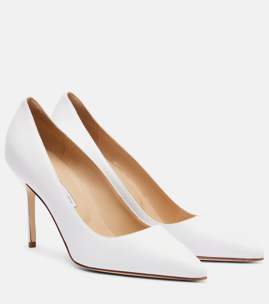 Manolo Blahnik BB 90 leather pumps - Manolo Blahnik BB 90 皮革高跟鞋