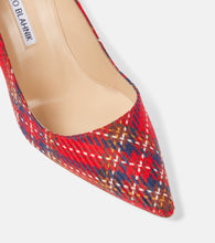 Manolo Blahnik BB 90 plaid pumps