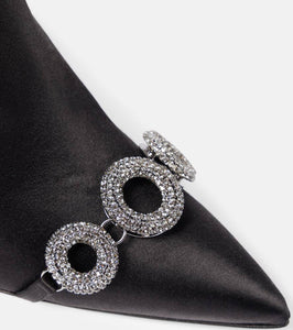 Manolo Blahnik Balvisa embellished satin ankle boots