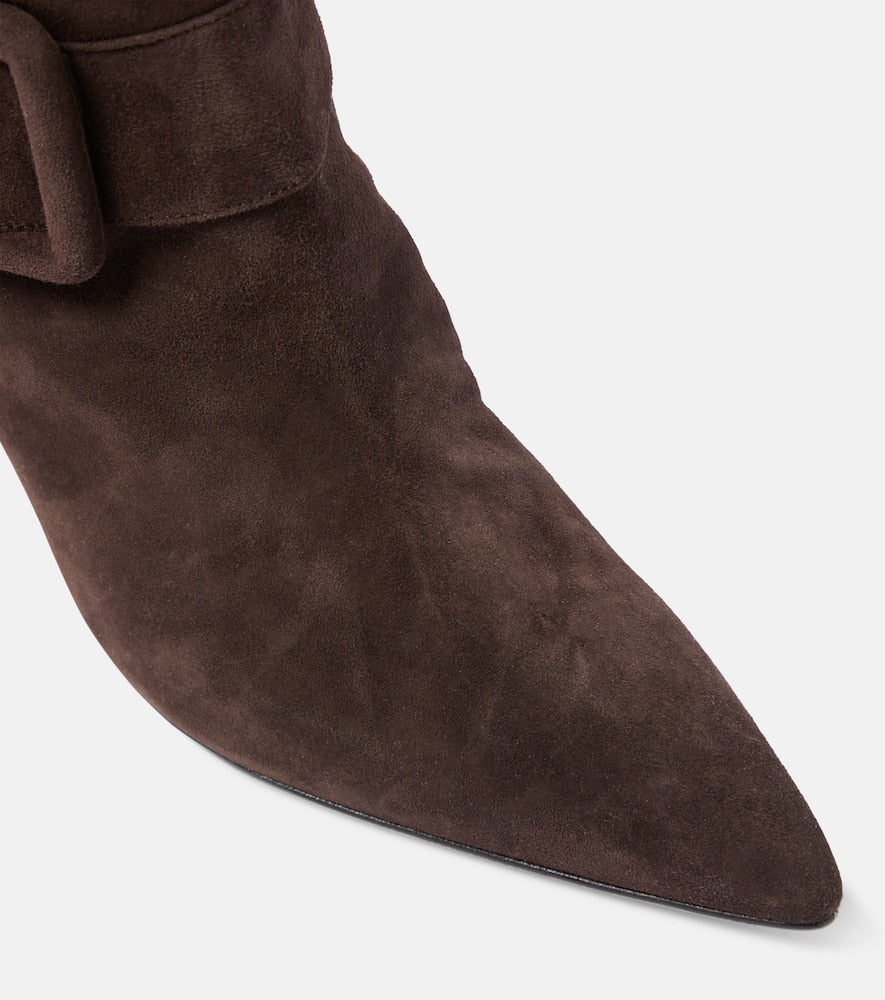 Manolo Blahnik Bayhi Gala suede knee-high boots
