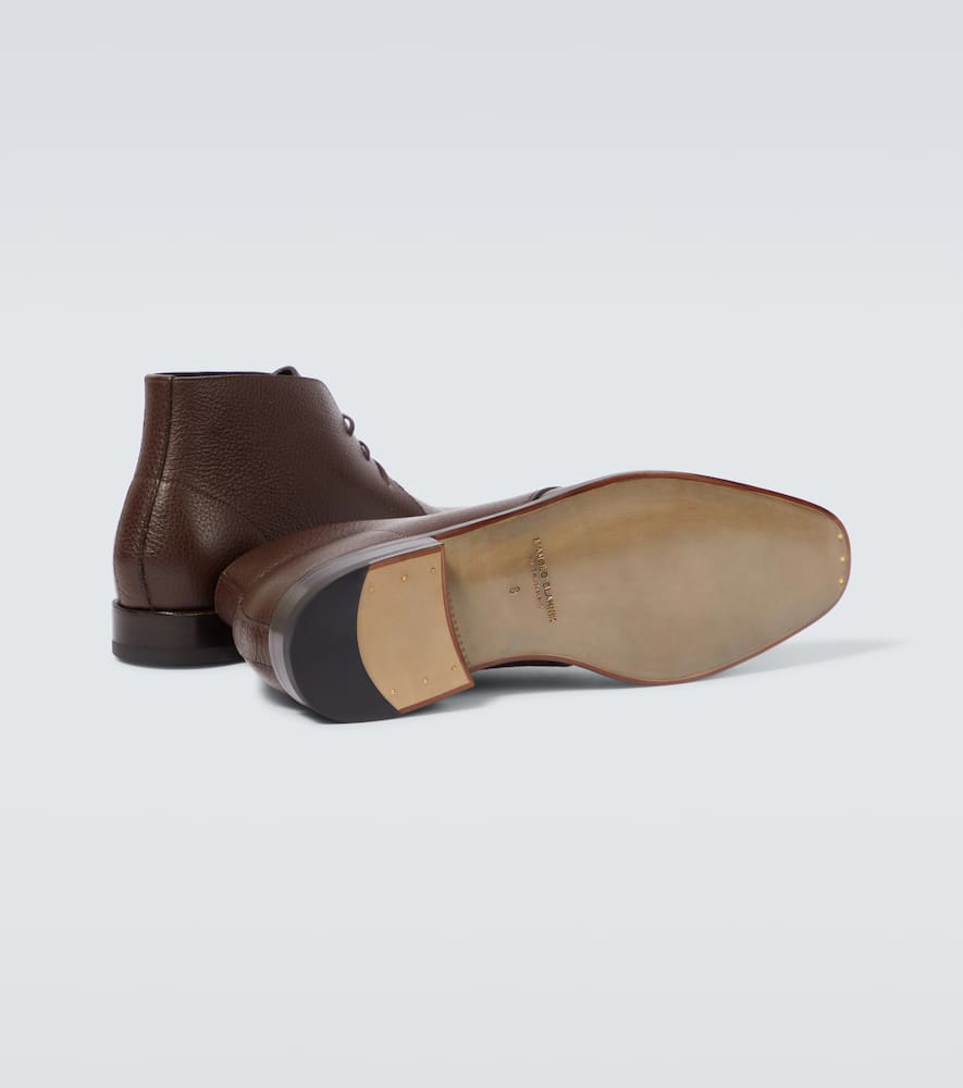 Manolo Blahnik Berwick leather desert boots