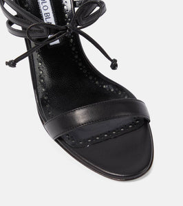 Manolo Blahnik Bomasan 90 leather mules