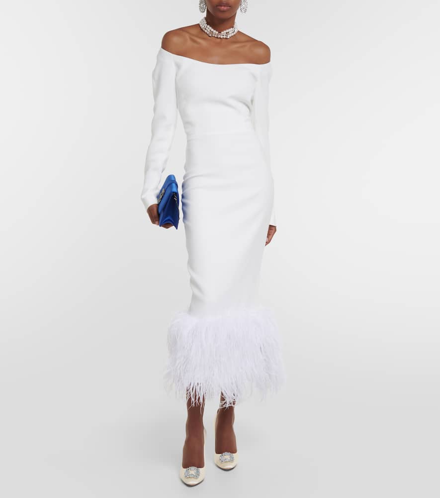 Manolo Blahnik Bridal Hangisi 105 embellished satin pumps